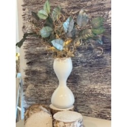 Jarrón Pera en Blanco con...